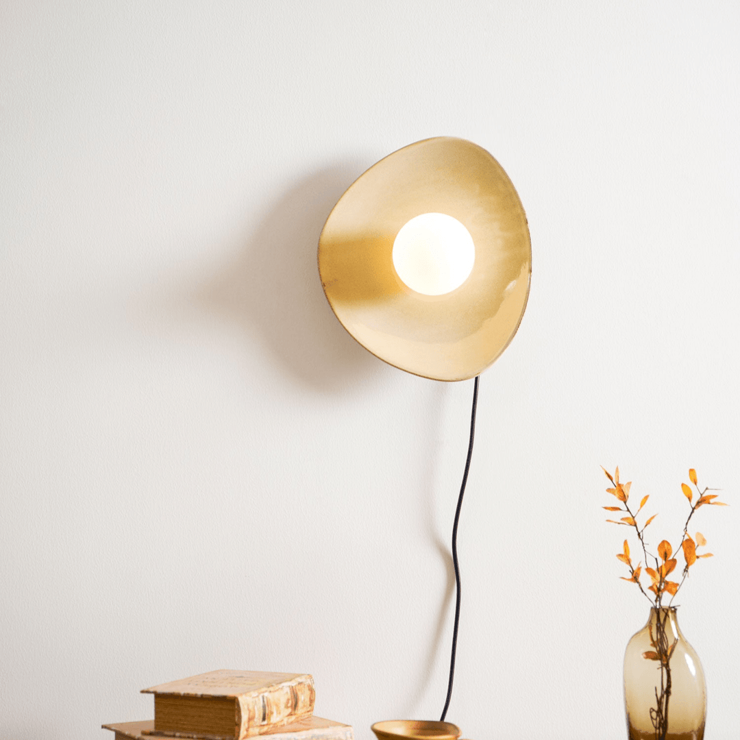 Pebble Disc Plug-in Vägglampa