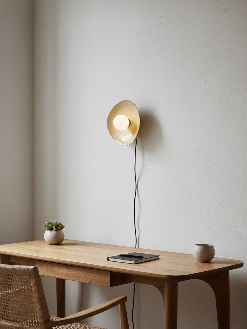 Pebble Disc Plug-in Vägglampa