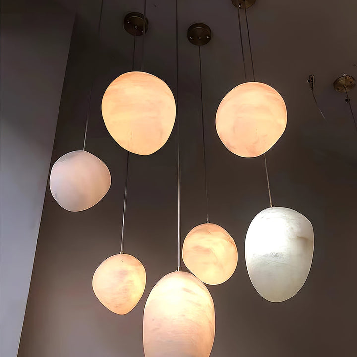 Pebbles Alabaster Pendellampa