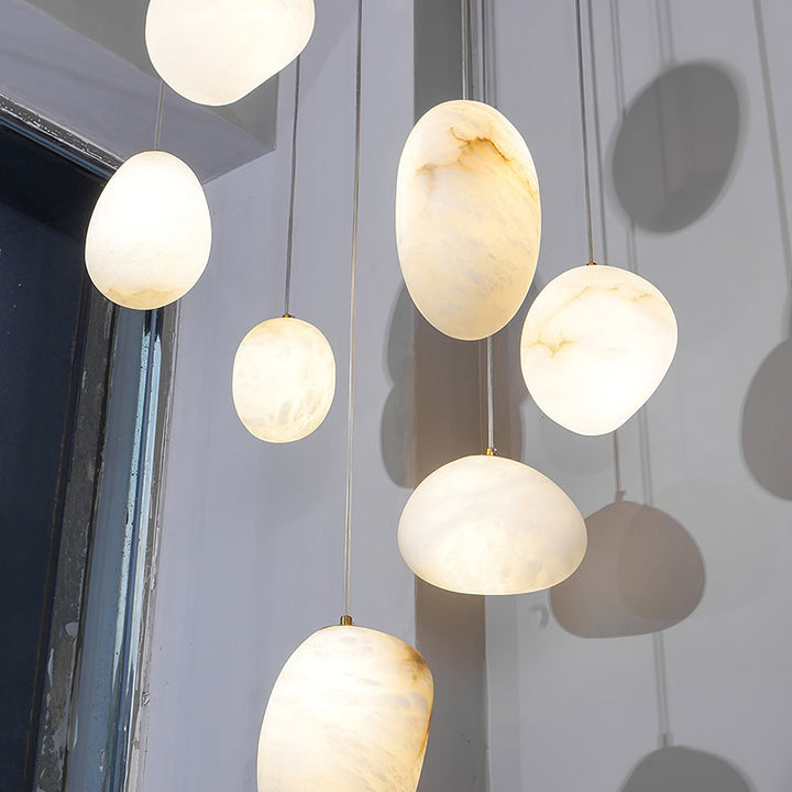 Pebbles Alabaster Pendellampa
