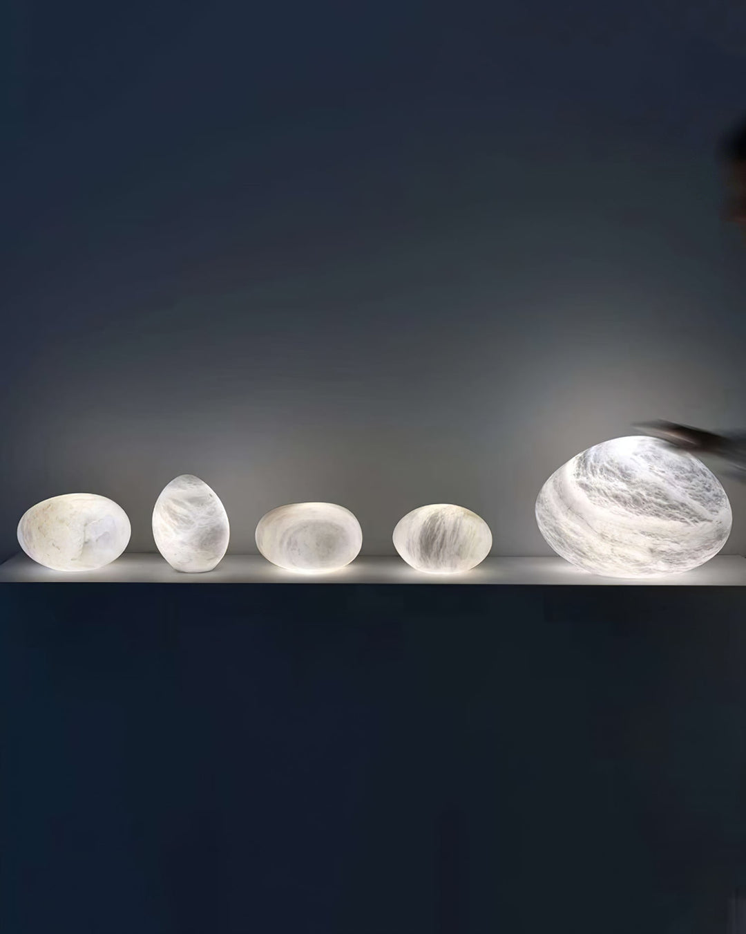 Pebbles Alabaster Pendellampa