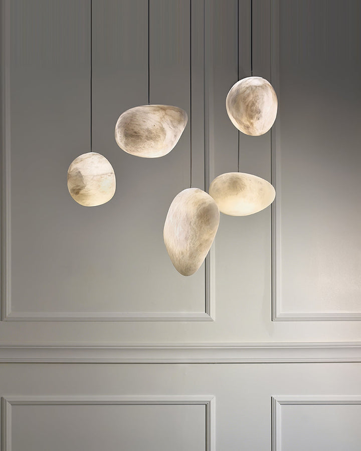 Pebbles Alabaster Pendellampa
