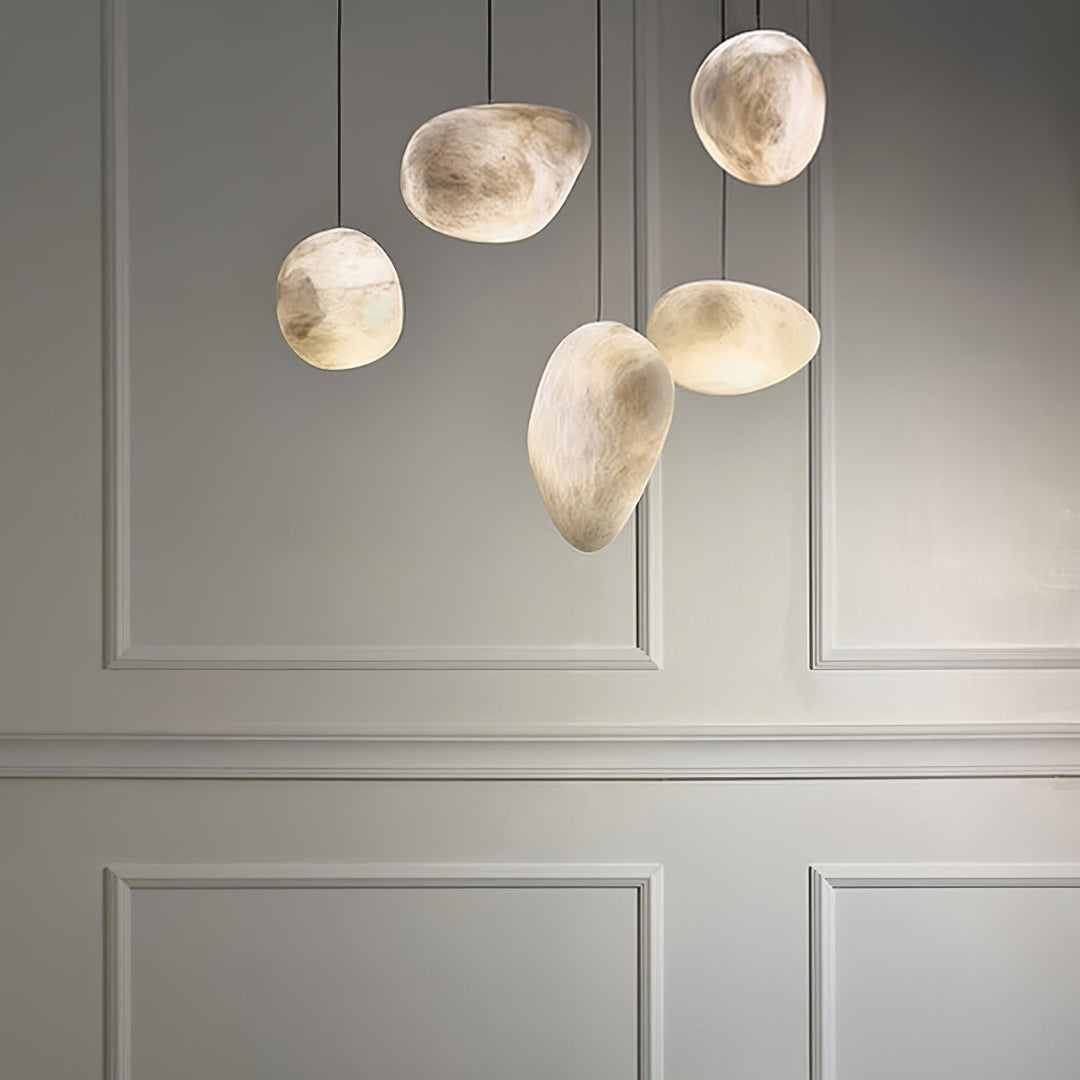 Pebbles Alabaster Pendellampa