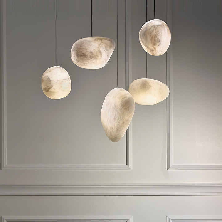 Pebbles Alabaster Pendellampa