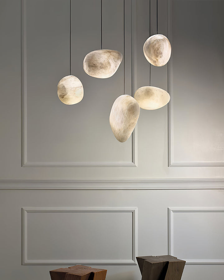 Pebbles Alabaster Pendellampa
