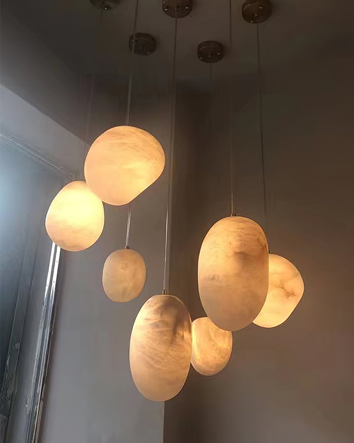 Pebbles Alabaster Pendellampa