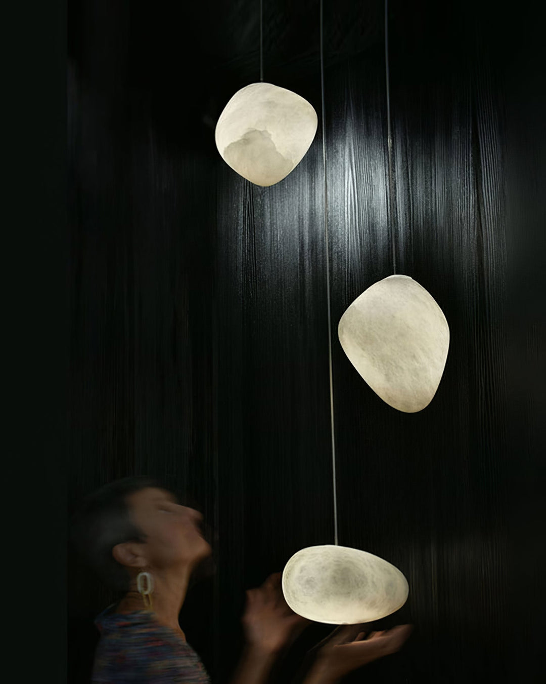 Pebbles Alabaster Pendellampa