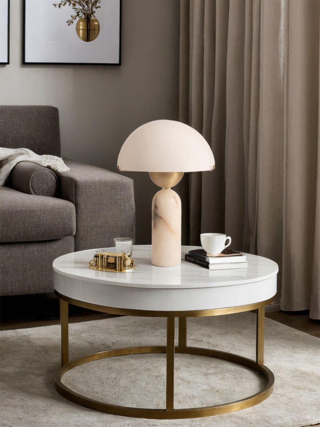Peono Alabaster Bordslampa