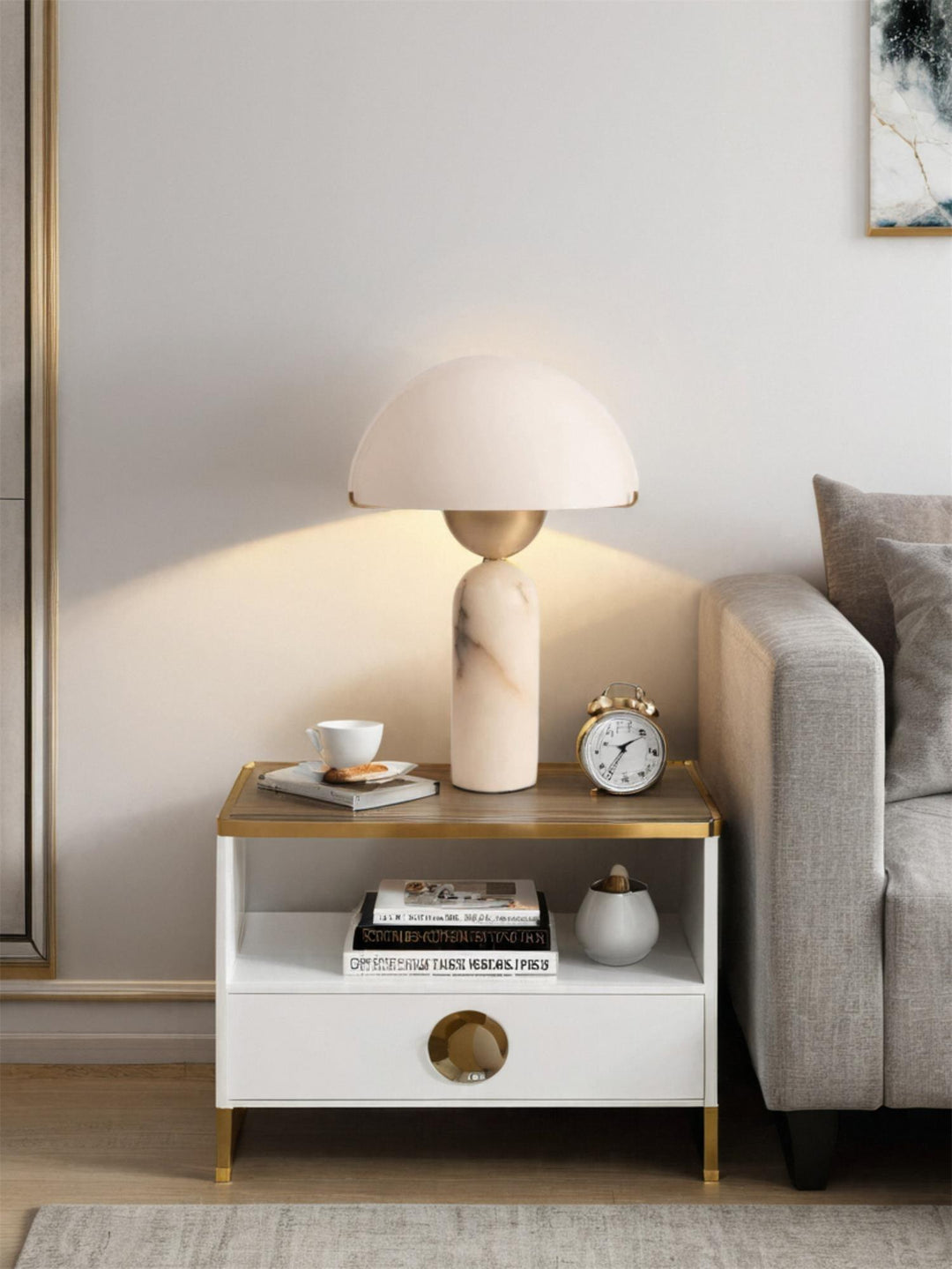 Peono Alabaster Bordslampa