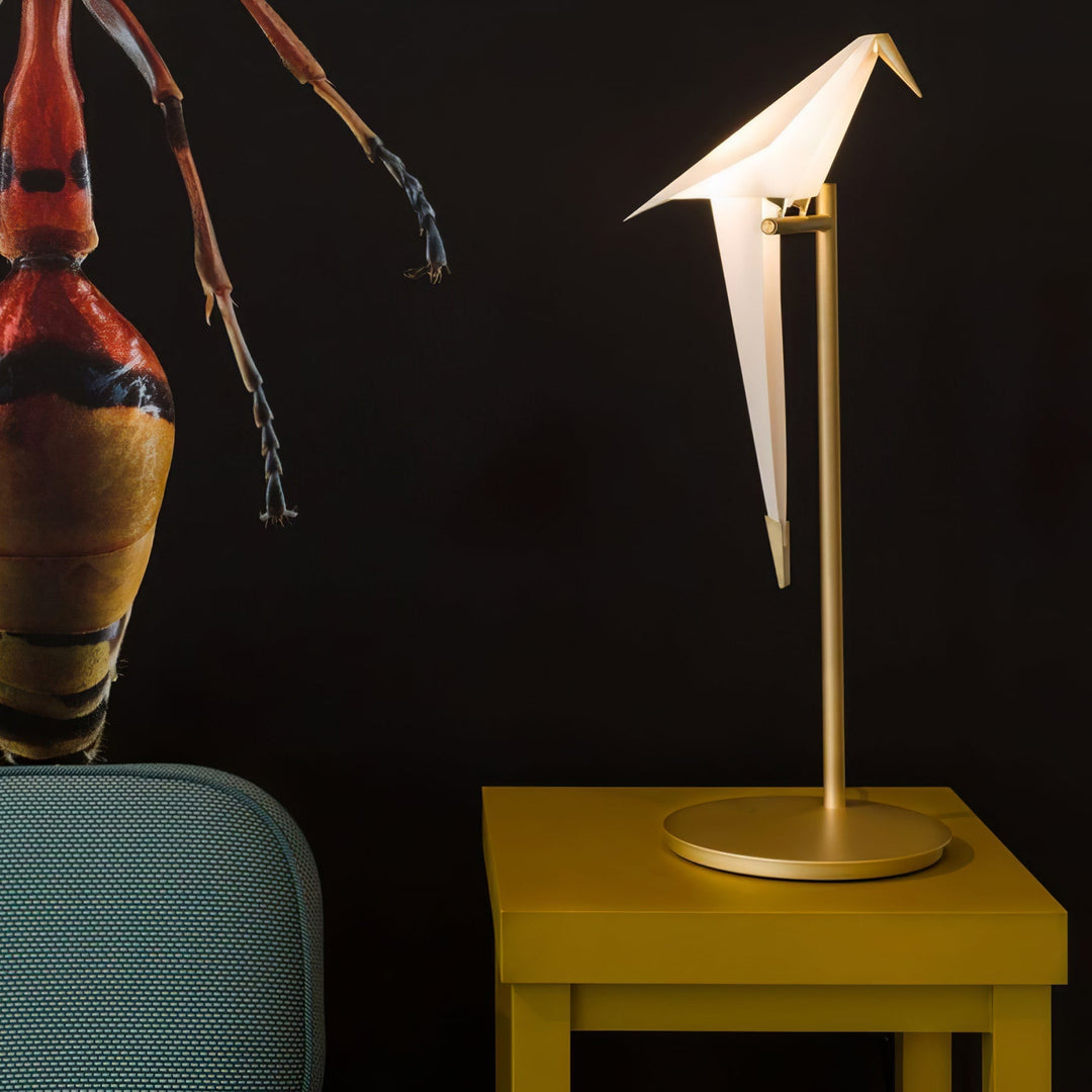 Papperskranfågel Bordslampa