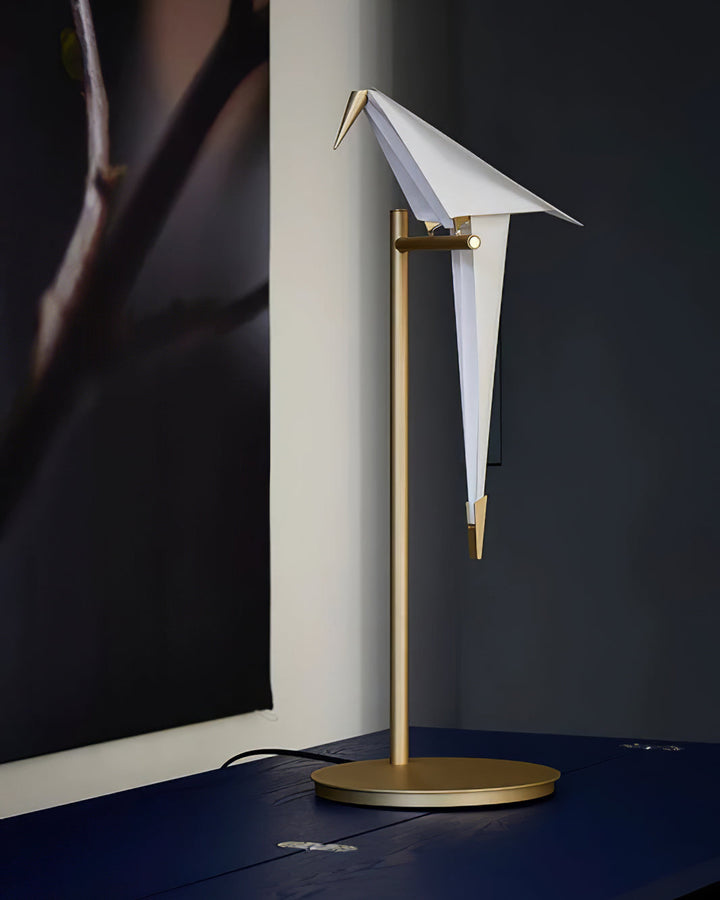 Papperskranfågel Bordslampa