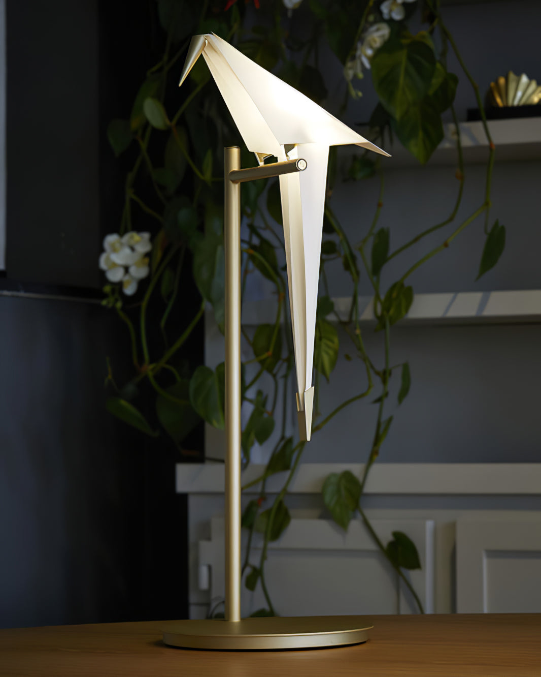 Papperskranfågel Bordslampa