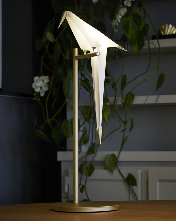 Papperskranfågel Bordslampa