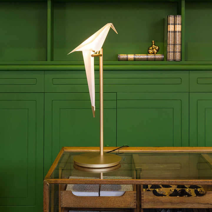 Papperskranfågel Bordslampa