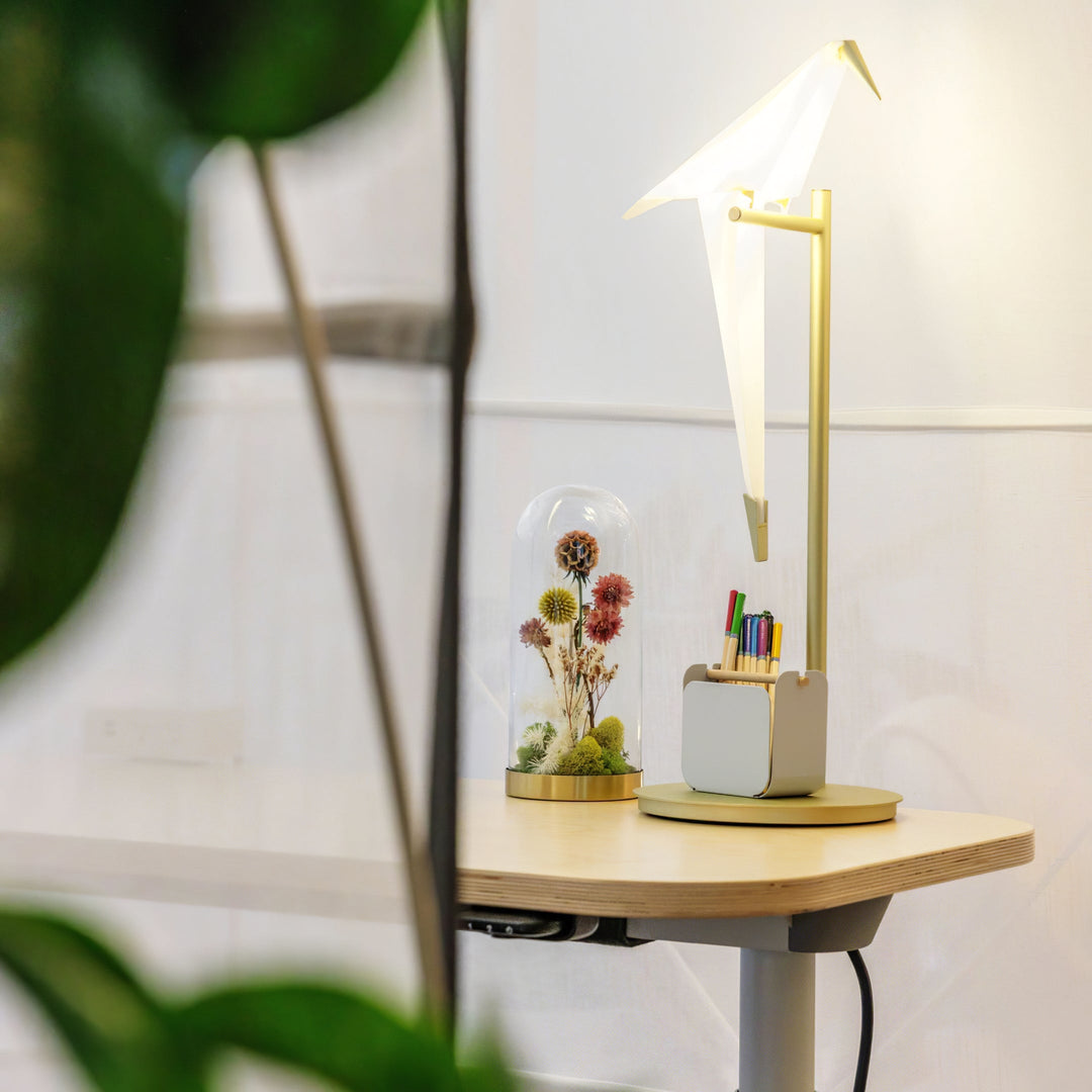 Papperskranfågel Bordslampa