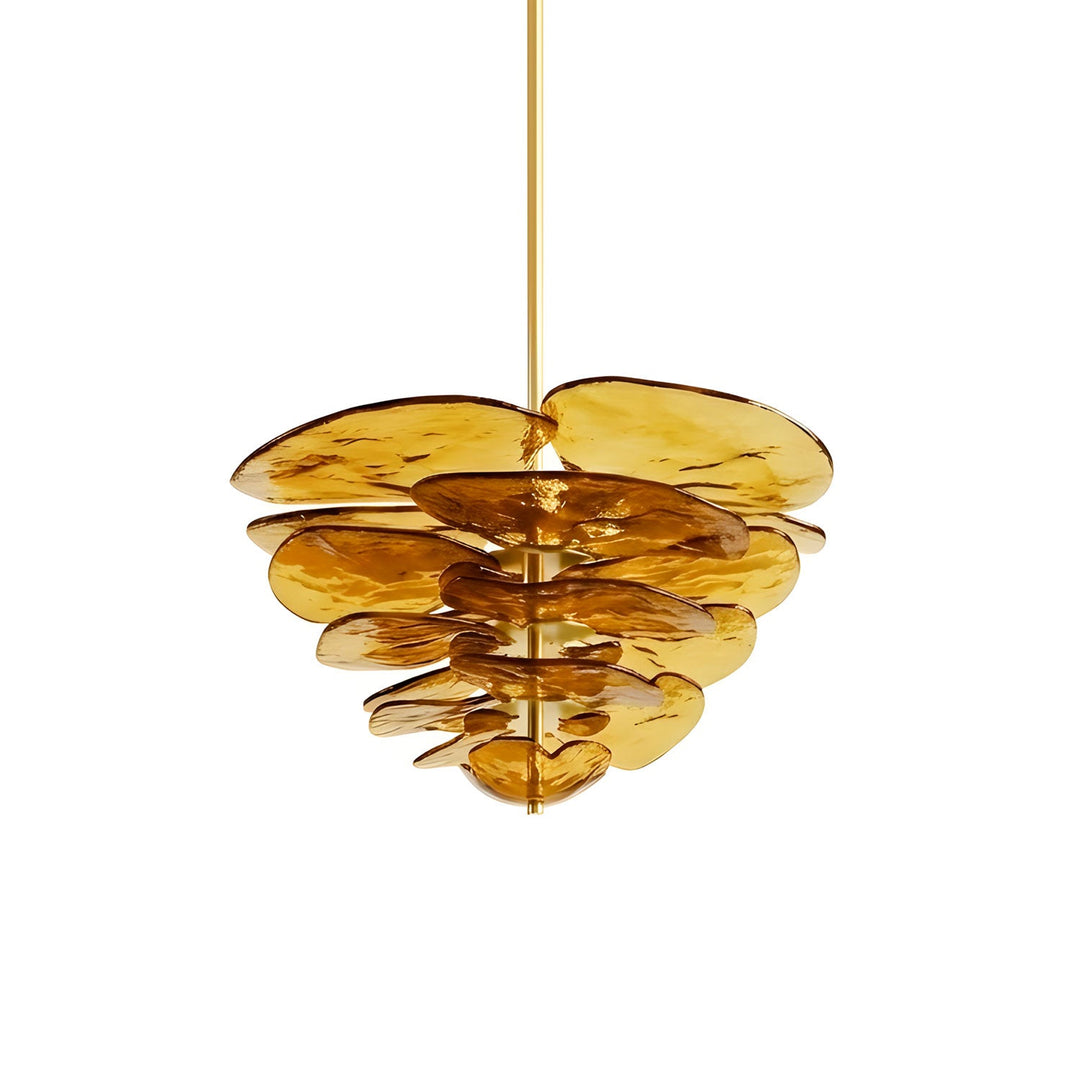 Petals Gold Murano Kandelaber