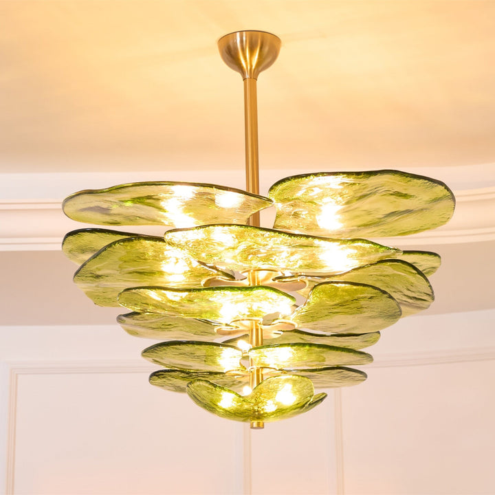 Petals Gold Murano Kandelaber