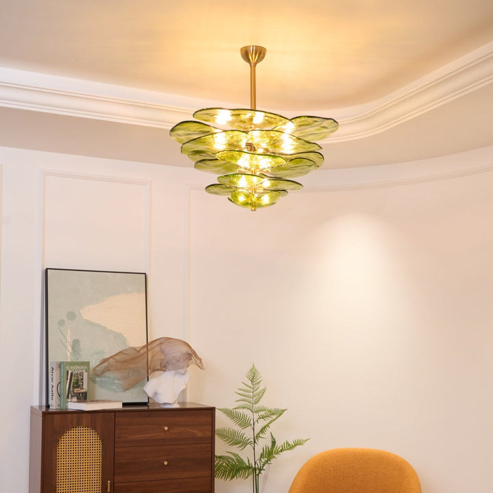 Petals Gold Murano Kandelaber