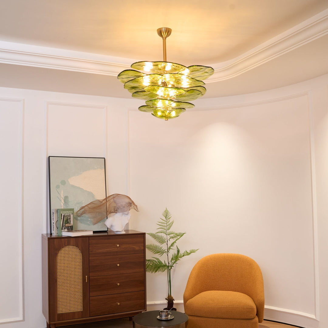 Petals Gold Murano Kandelaber