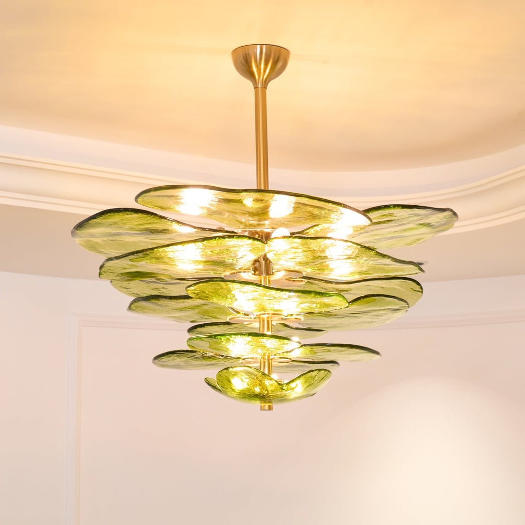 Petals Gold Murano Kandelaber