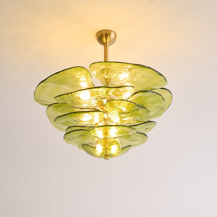 Petals Gold Murano Kandelaber