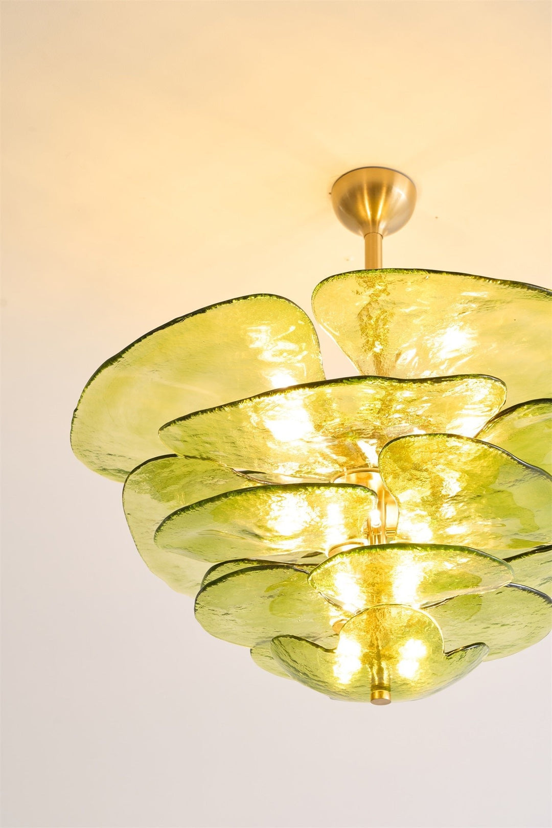 Petals Gold Murano Kandelaber