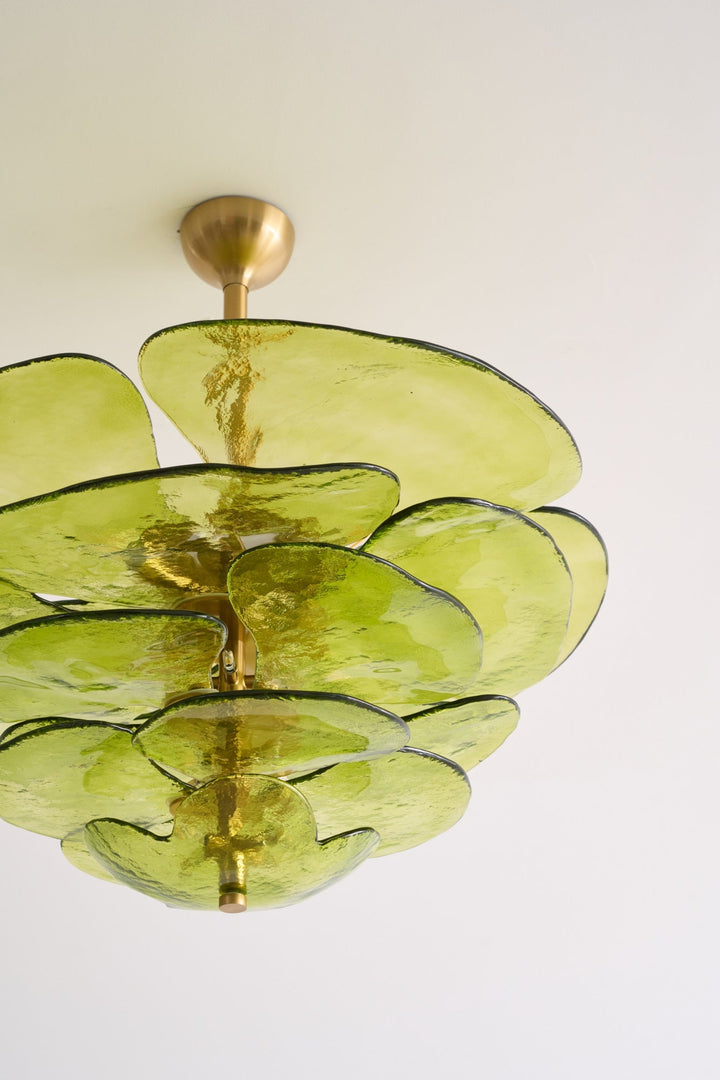 Petals Gold Murano Kandelaber