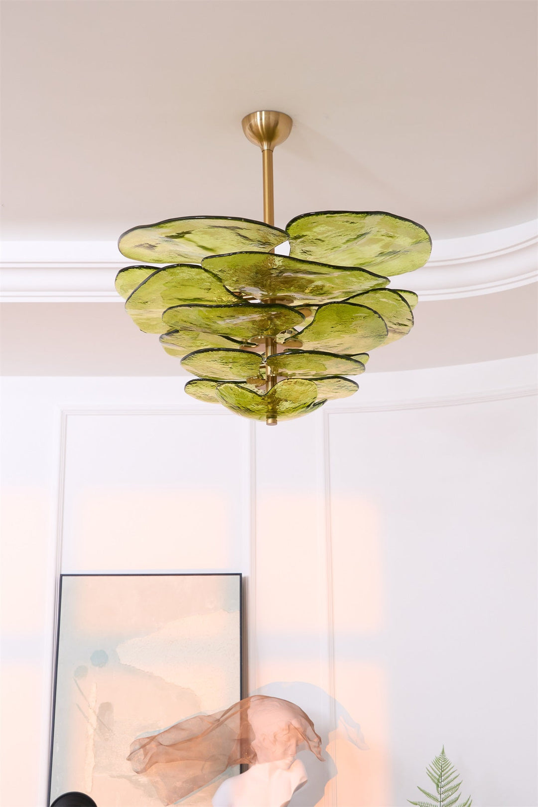 Petals Gold Murano Kandelaber