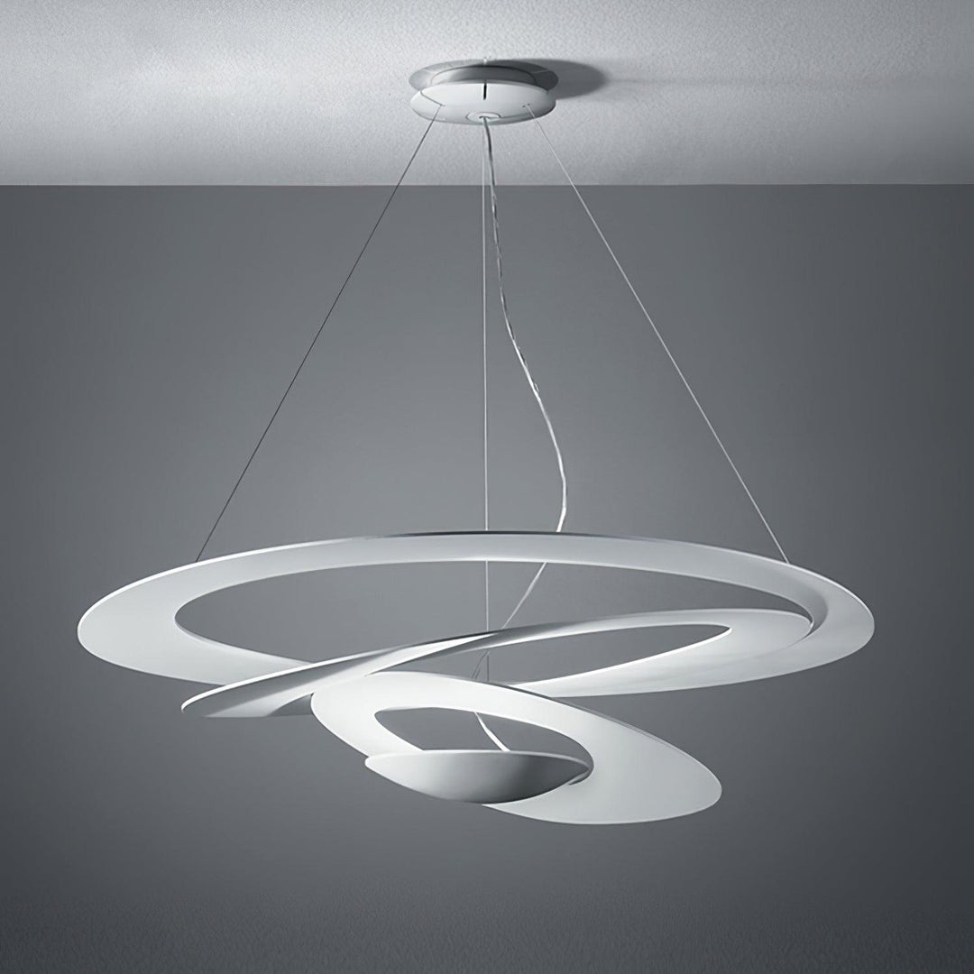 Vit Spiralpendellampa