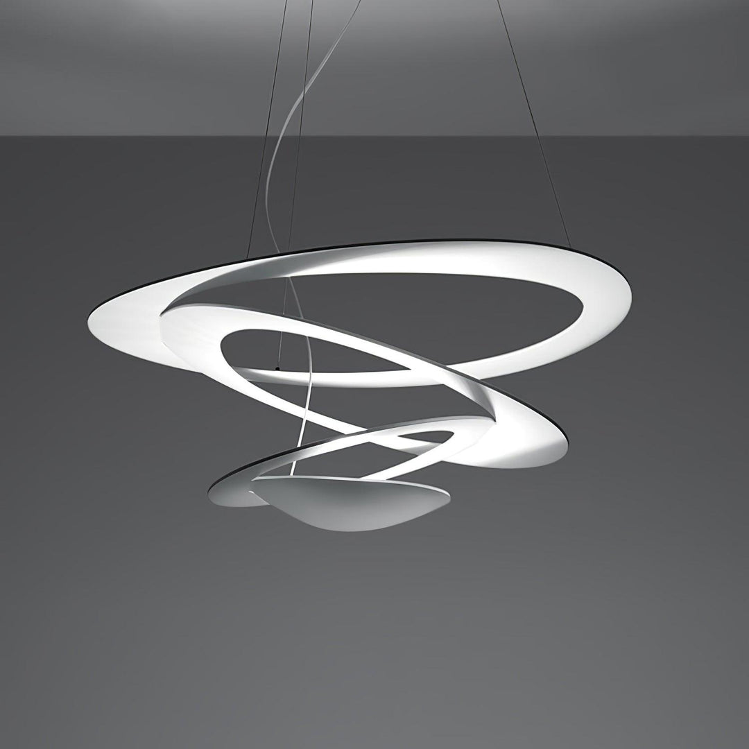 Vit Spiralpendellampa