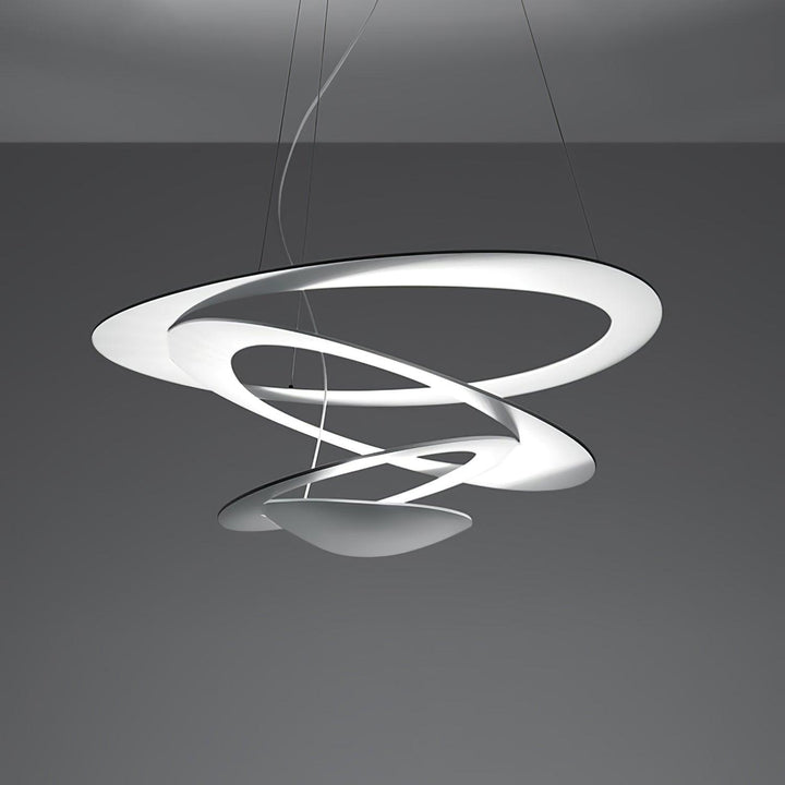 Vit Spiralpendellampa