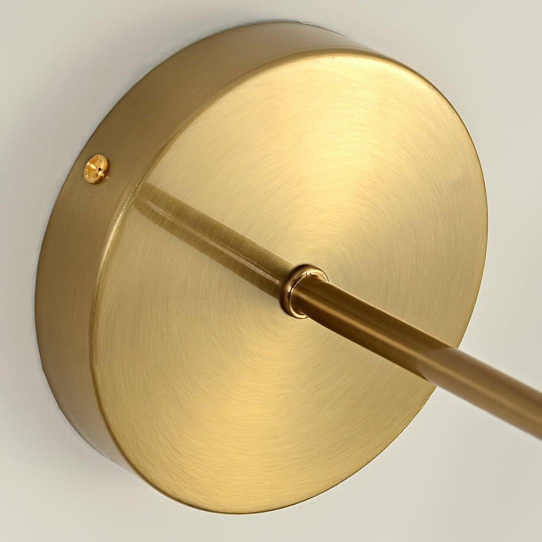 Plisserad Valnöt Vägglampa