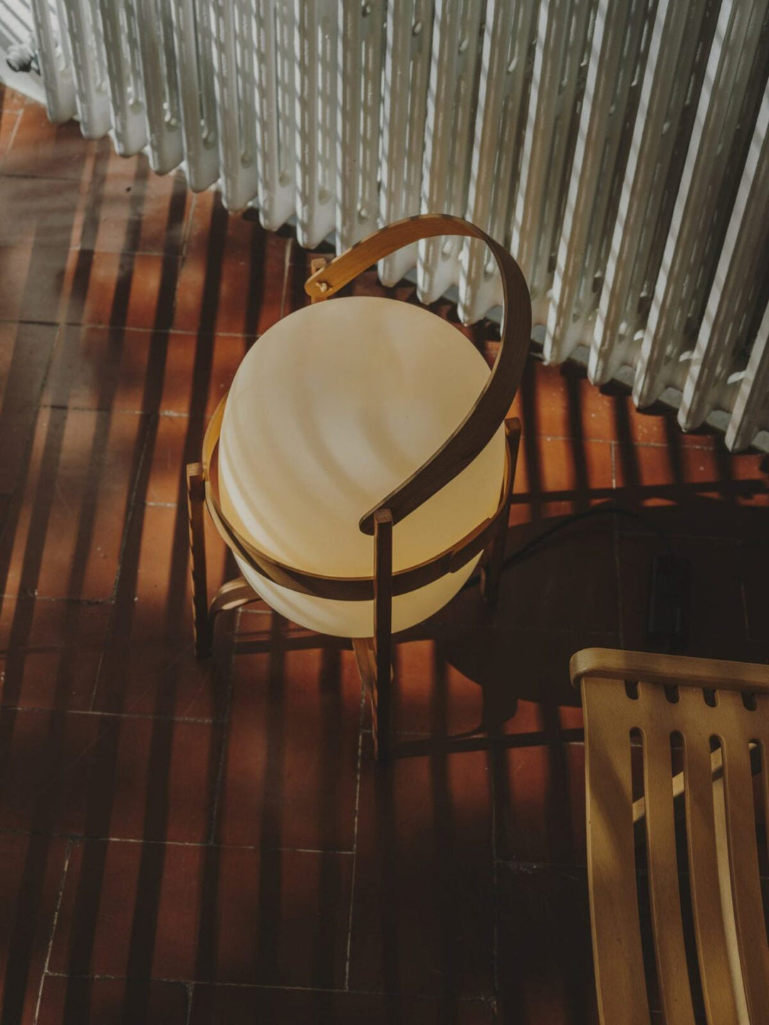 Bärbar Lantern Glas Bordslampa