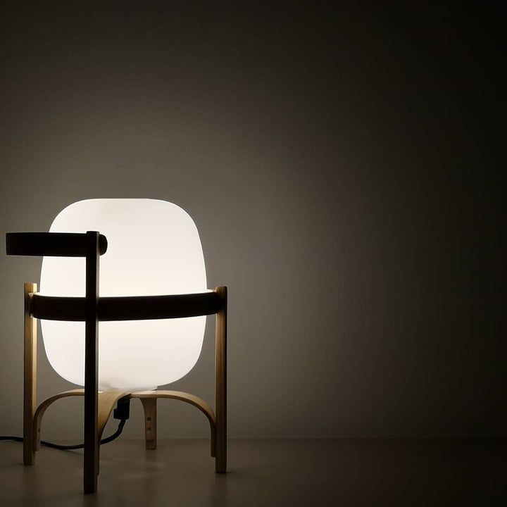 Bärbar Lantern Glas Bordslampa