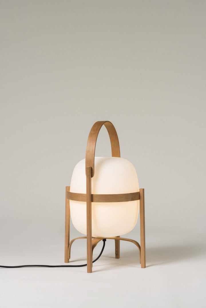Bärbar Lantern Glas Bordslampa