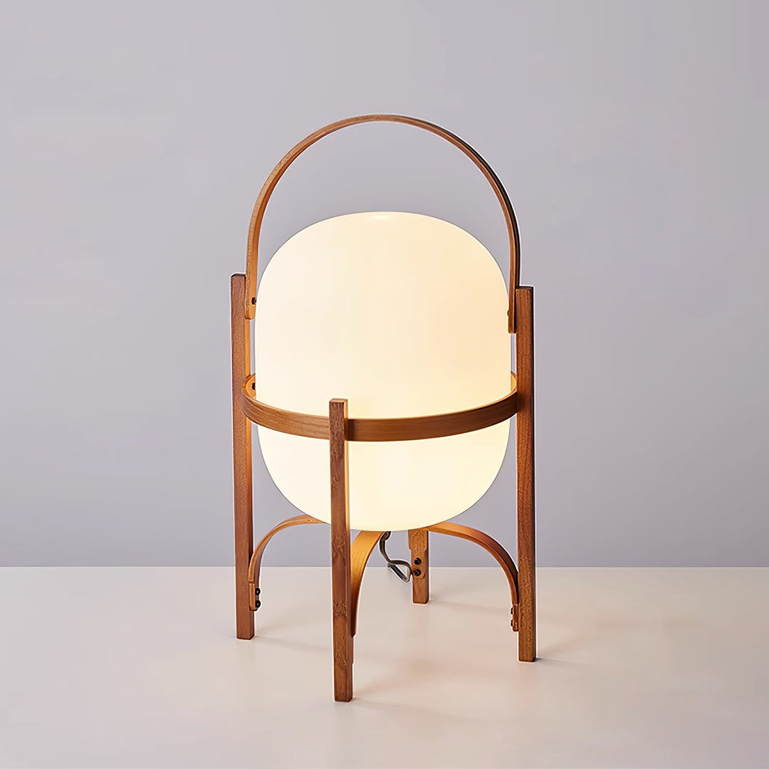 Bärbar Lantern Glas Bordslampa