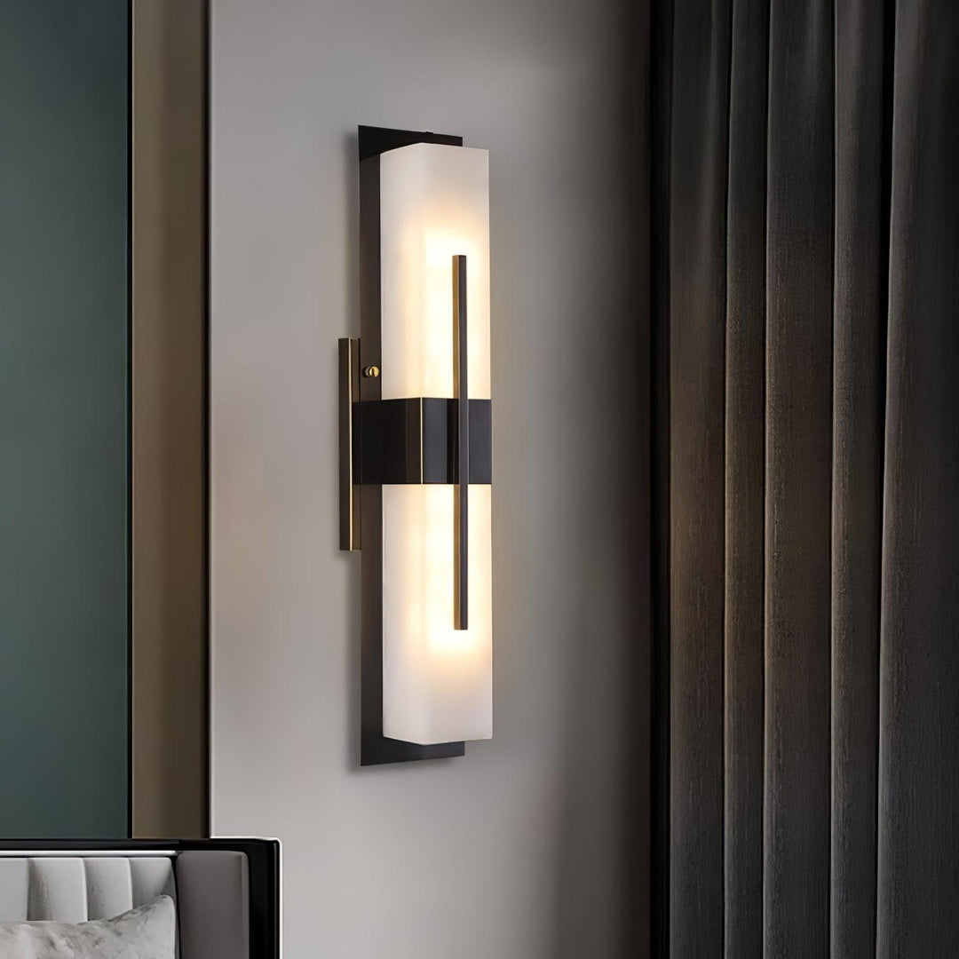 Possini Utomhus Alabaster Vägglampa