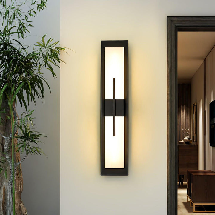 Possini Utomhus Alabaster Vägglampa