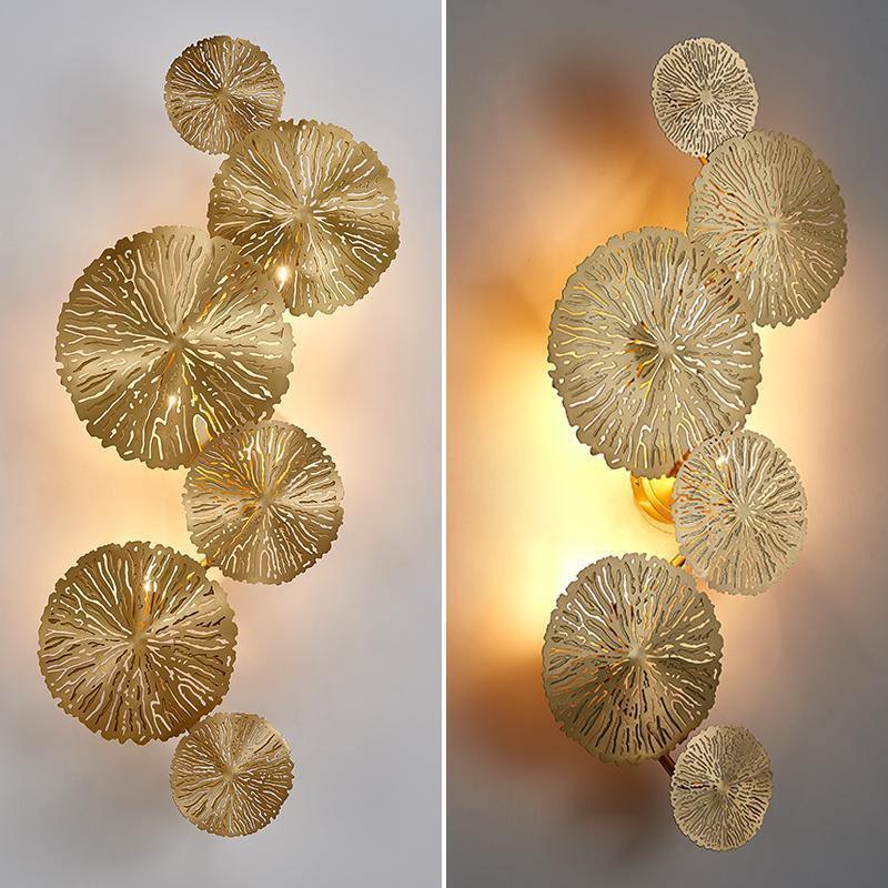 Lotusblad Vägglampa