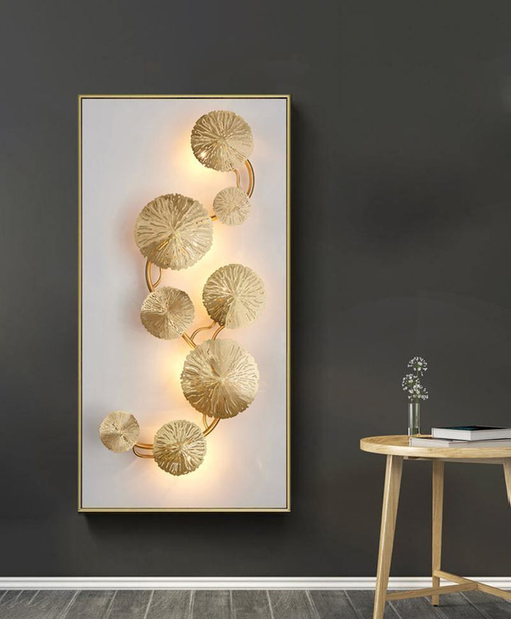 Lotusblad Vägglampa
