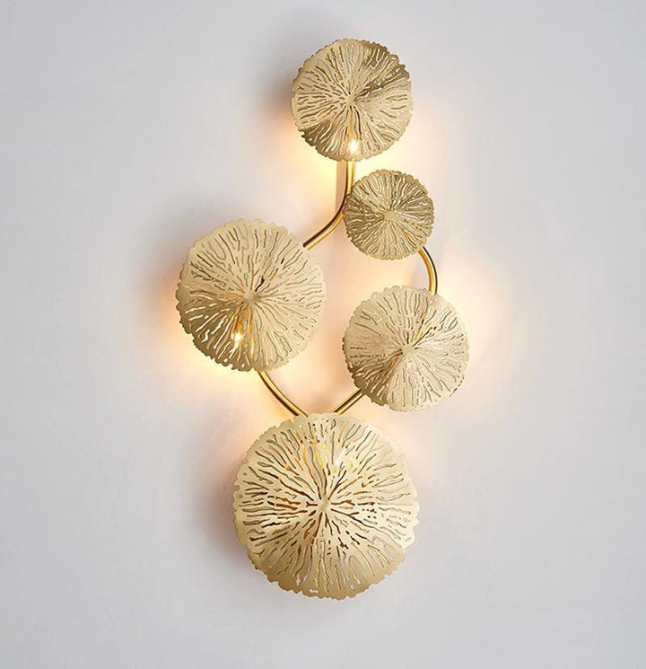 Lotusblad Vägglampa