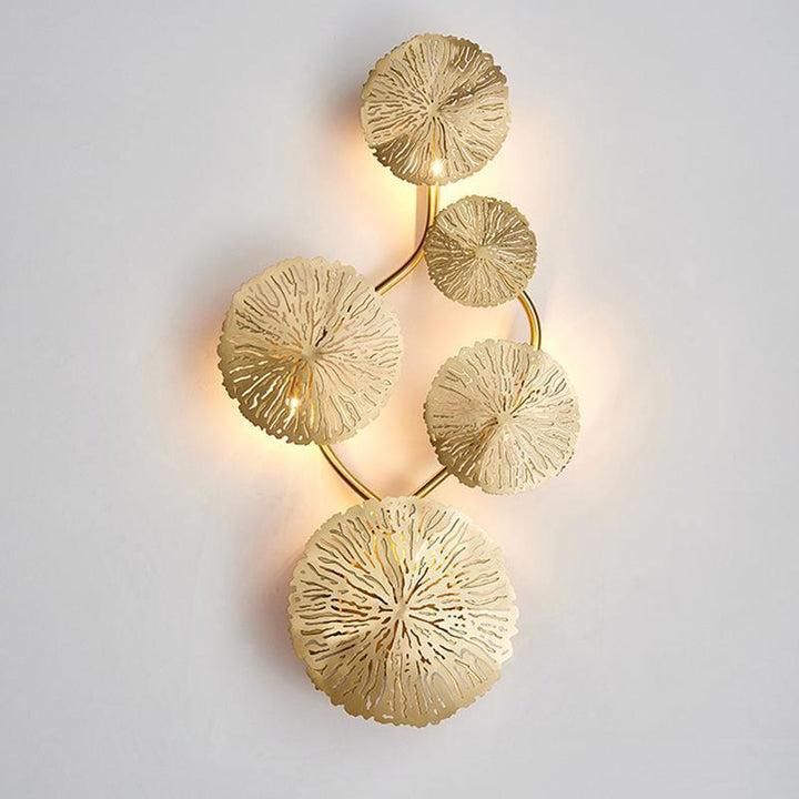 Lotusblad Vägglampa