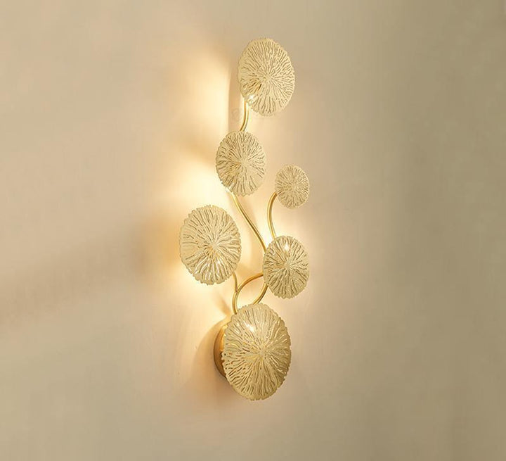 Lotusblad Vägglampa