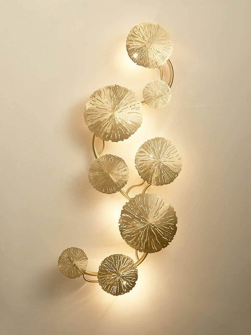 Lotusblad Vägglampa