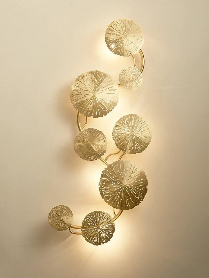 Lotusblad Vägglampa
