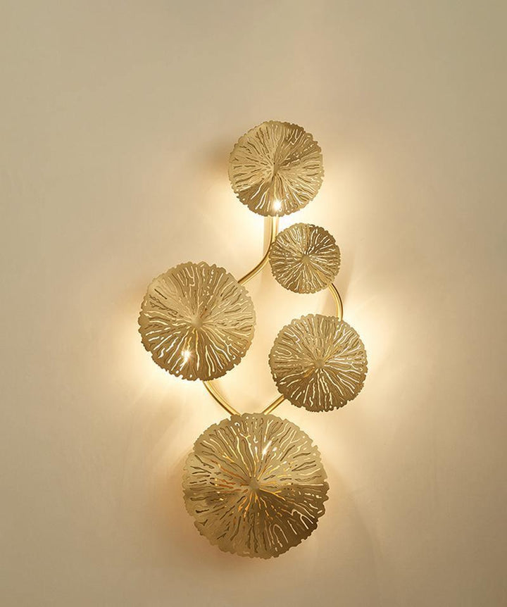 Lotusblad Vägglampa
