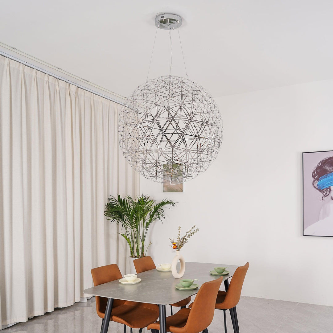 Silver Spark Ball Pendellampa