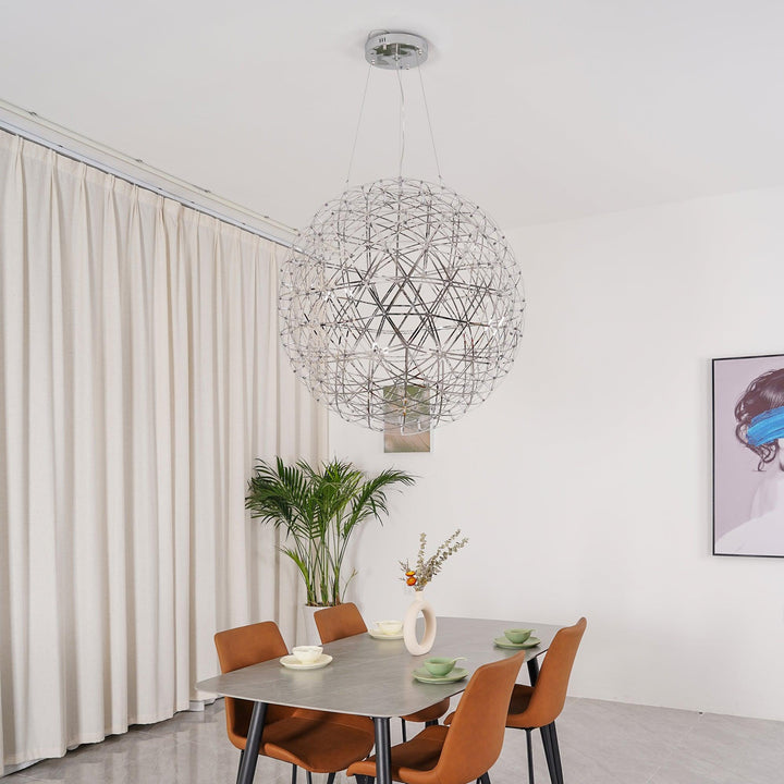 Silver Spark Ball Pendellampa