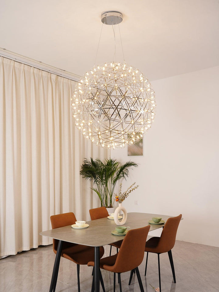 Silver Spark Ball Pendellampa