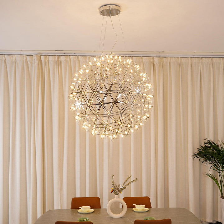 Silver Spark Ball Pendellampa